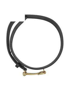 Gucci Belt Horsebit Skinny 80 32 Leather Black Gold